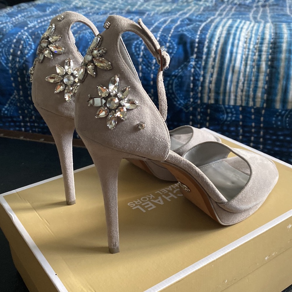 Michael Kohrs Patti Platform Embellished Heel, 8.5